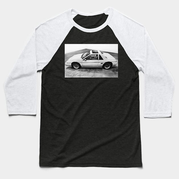 Pontiac Fiero Version 1 Baseball T-Shirt by CarTeeExclusives